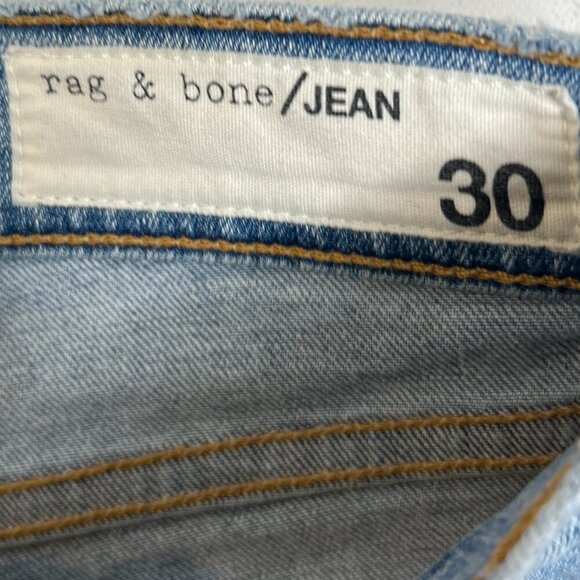 Rag & Bone Double Wash Light Distressed Skinny Jeans 30 Style W1526K520DO - Picture 7 of 12